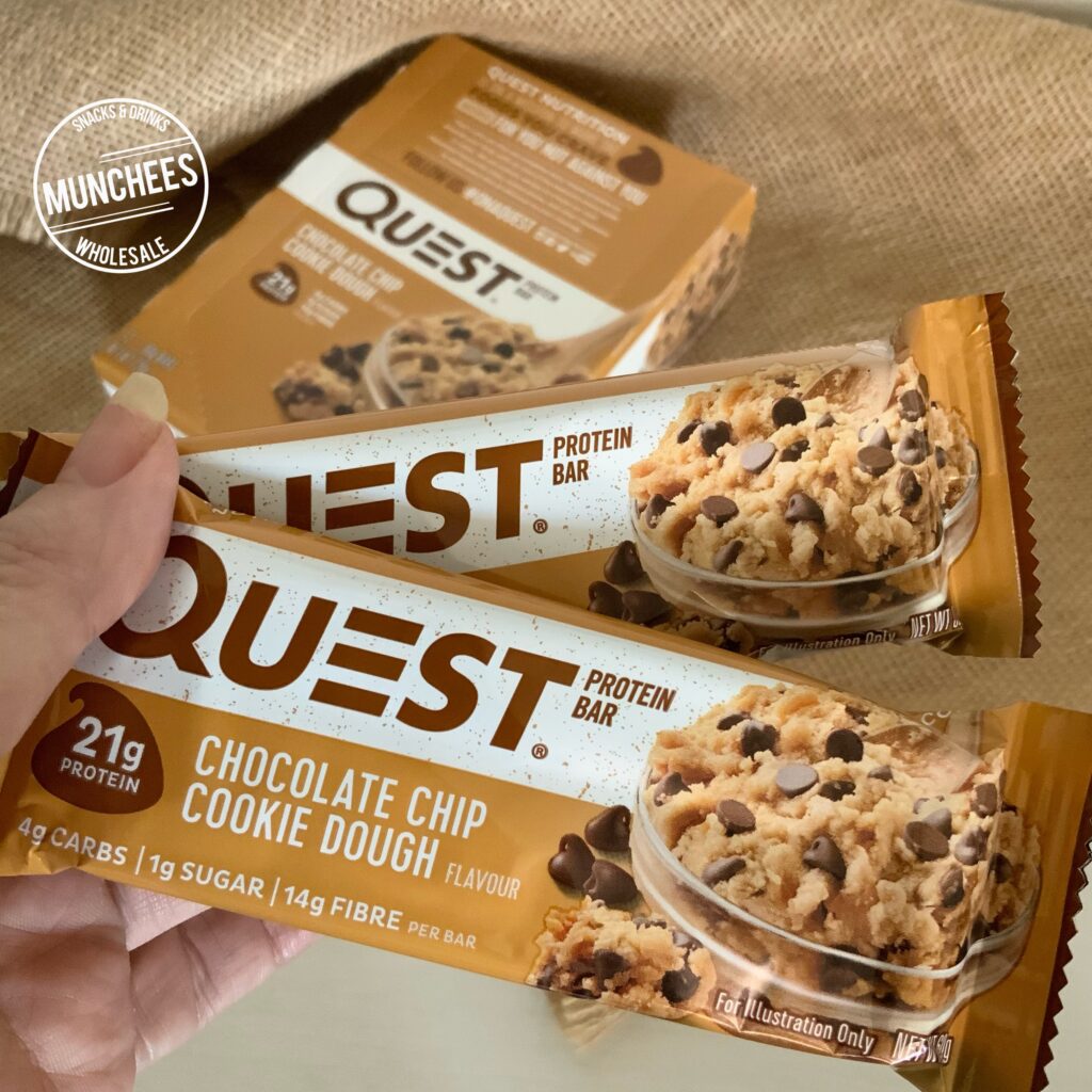 Quest Protein Choc Chip Cookie Dough Bar 60g - Munchees Wholesale