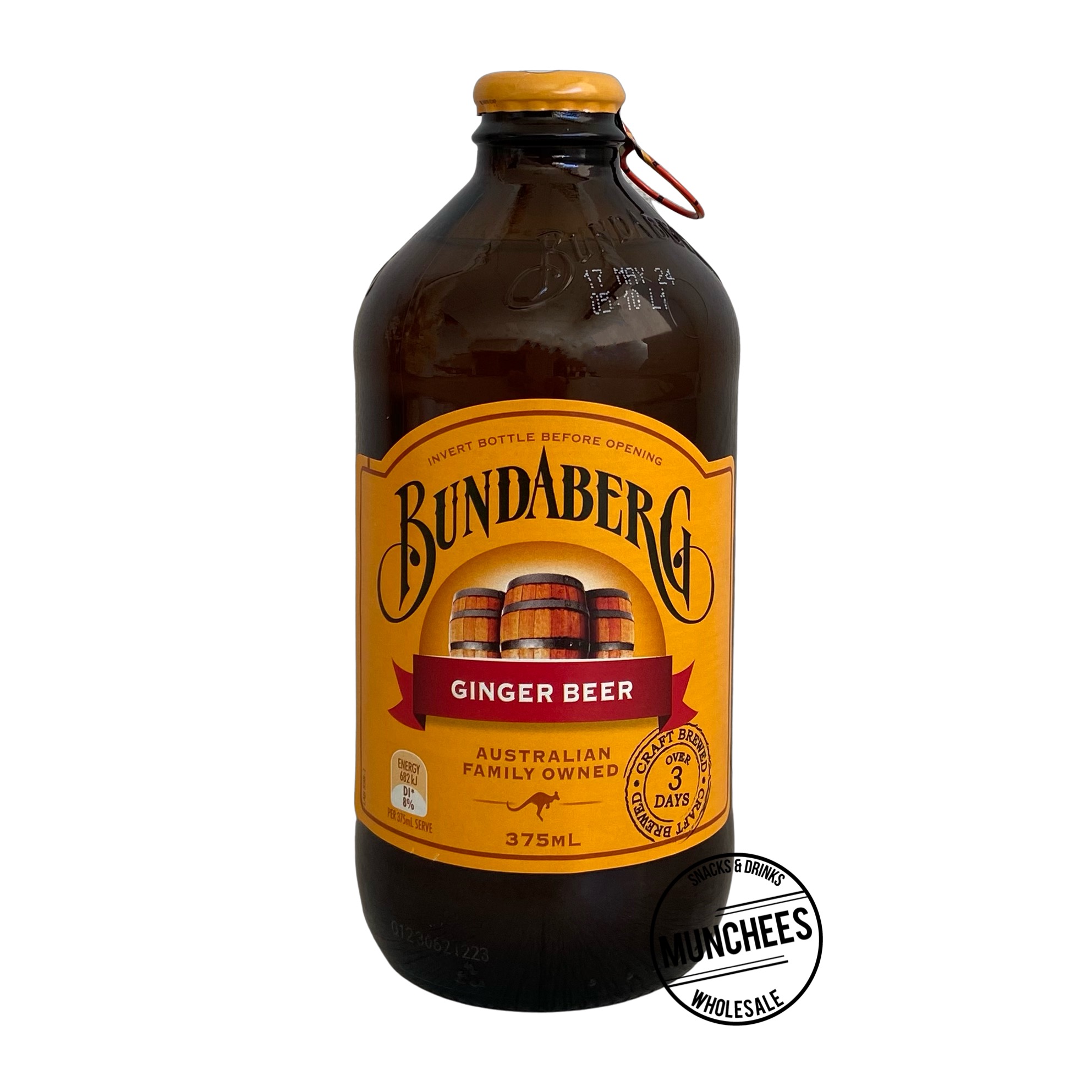 Bundaberg Ginger Beer 24x375ml - Munchees Wholesale