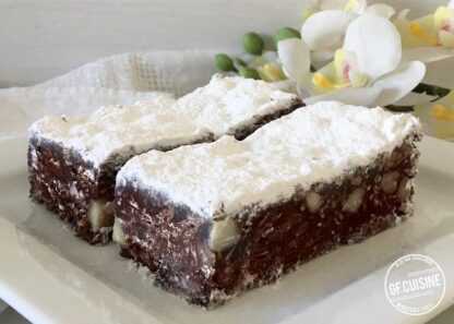 Choc Macadamia Slice